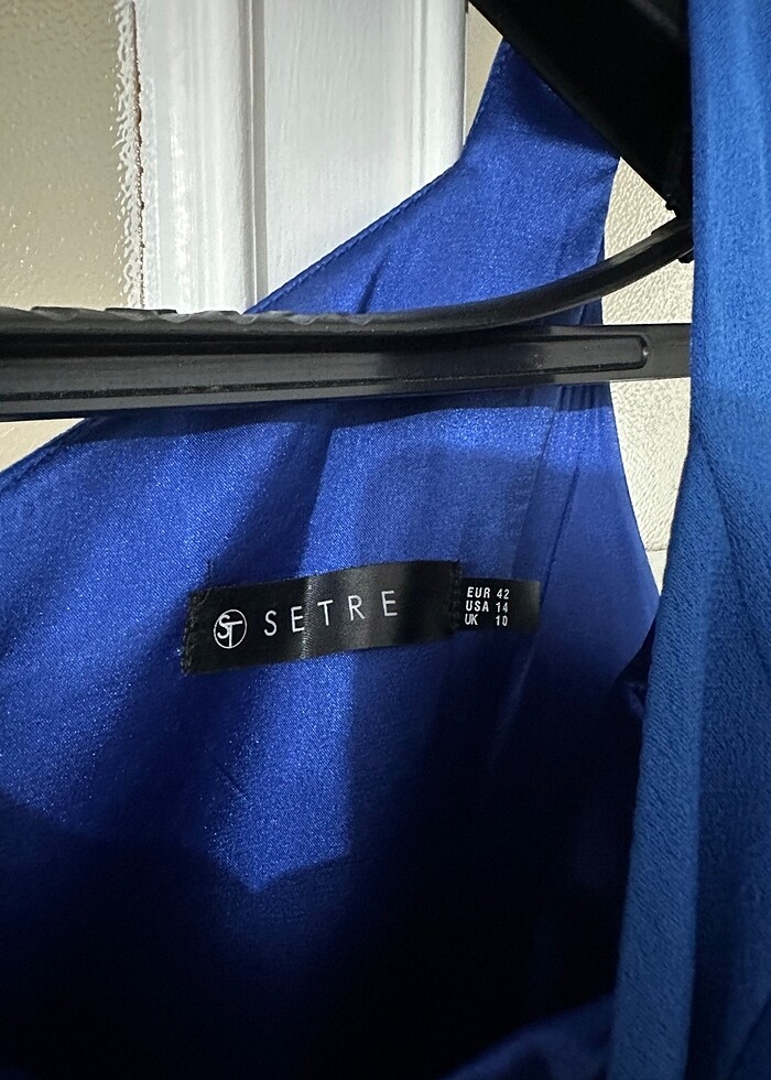 Mavi Uzun Abiye - Görsel 3