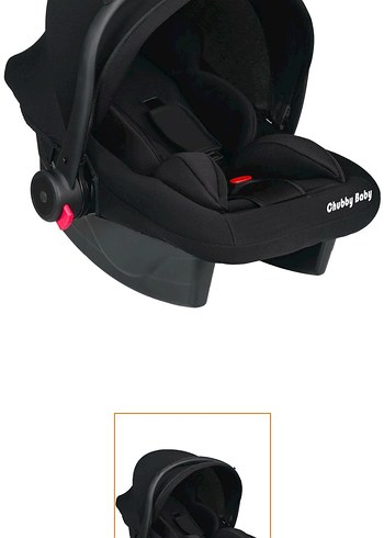 Siyah Chubby Baby Bebek Araba Koltuğu - Görsel 4