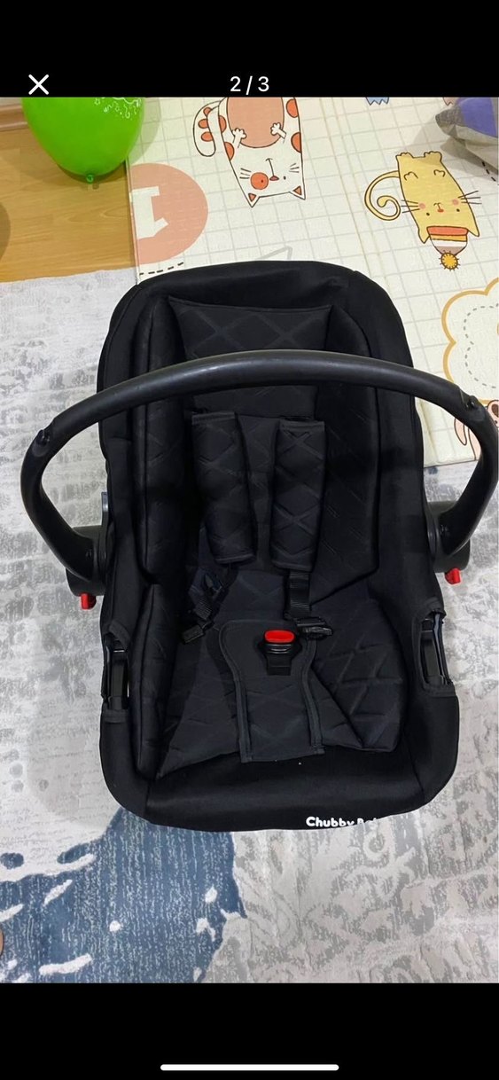 Siyah Chubby Baby Bebek Araba Koltuğu - Görsel 3