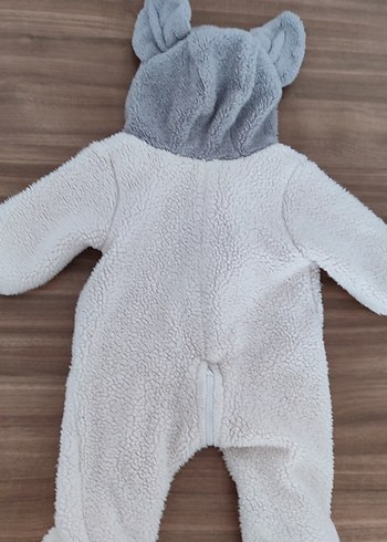 Beyaz Bebek Peluş Tulum - Görsel 2
