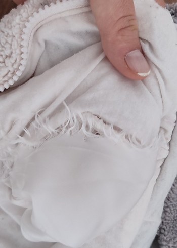 Beyaz Bebek Peluş Tulum - Görsel 3