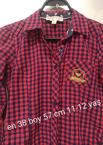 xs Beden Bordo Kareli Uzun Kollu Kadın Gömlek
