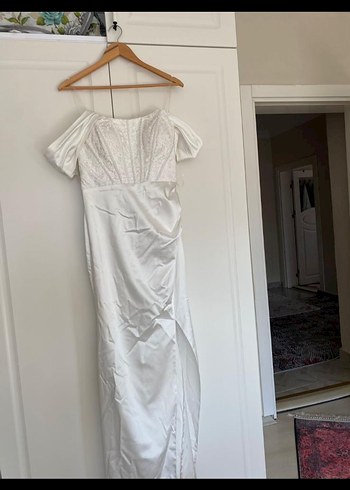 Beyaz abiye - Görsel 5