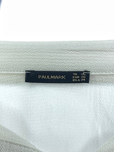 36 Beden beyaz Renk Paulmark Gömlek %70 İndirimli.
