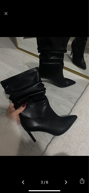 36 Beden Bershka ince topuklu bot