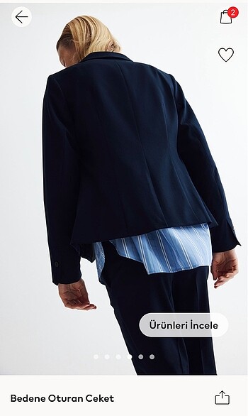 H&M Bedene oturan ceket