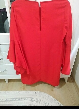 Zara Kırmızı zara elbise tunik.
