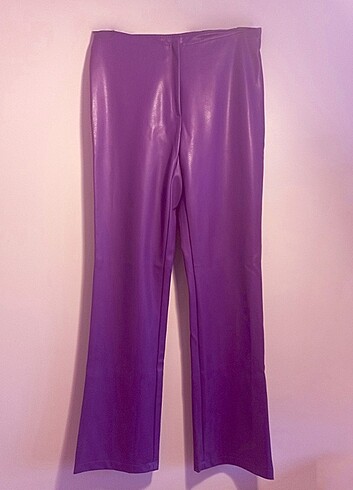 Y2k morgan de toi pvc deri pantolon