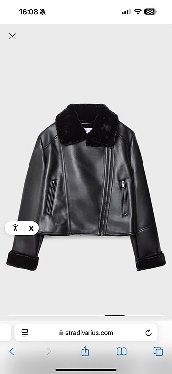 Deri biker ceket
