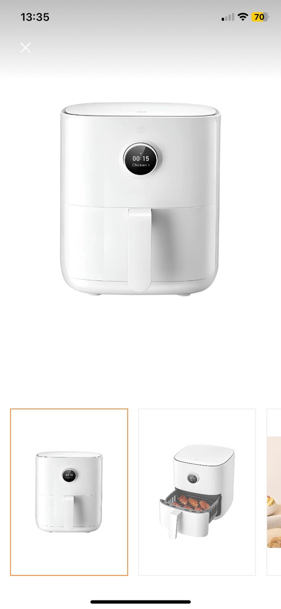 Xiaomi Mi Smart Beyaz 3.5 Litre Air Fryer - Görsel 4