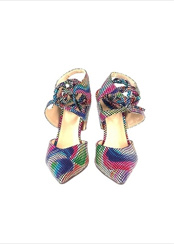 Çok Renkli Topuklu - Görsel 2