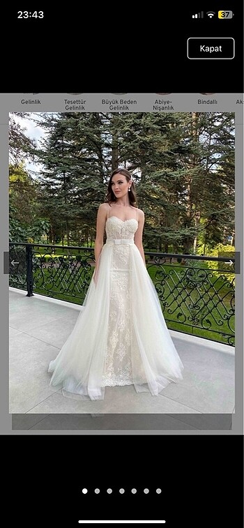 38-40 Beden Uyumlu Gelinlik