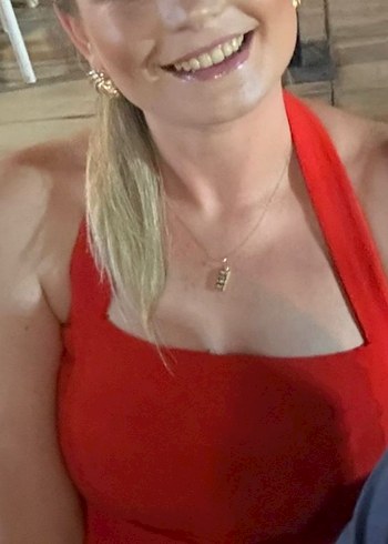 Kırmızı Askılı Midi Saten Elbise - Görsel 2