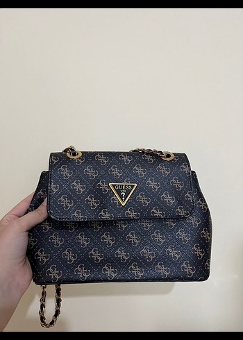 Zincir Detaylı Kahverengi Yılan Desenli Kadın Çanta - Görsel 3