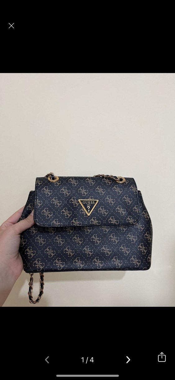 Zincir Detaylı Kahverengi Yılan Desenli Kadın Çanta - Görsel 3