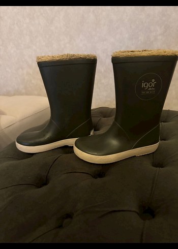 Kahverengi Kürklü Erkek Çocuk Yağmur Çizmesi - Görsel 2