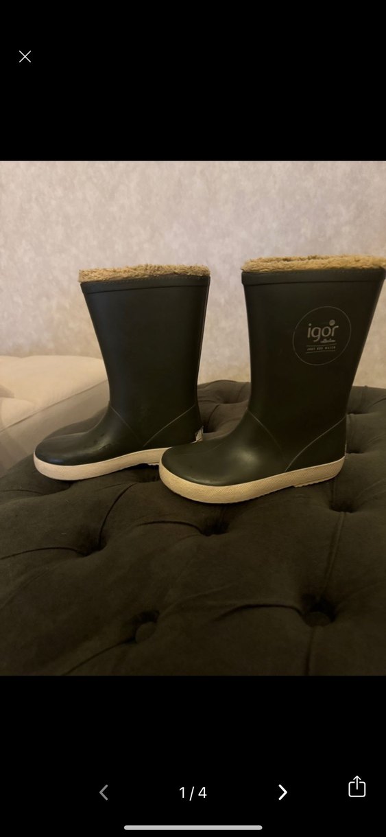 Kahverengi Kürklü Erkek Çocuk Yağmur Çizmesi - Görsel 2