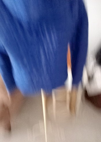 Diğer Mavi Fermuarlı Yüksek Yakalı Kadın Ceketi