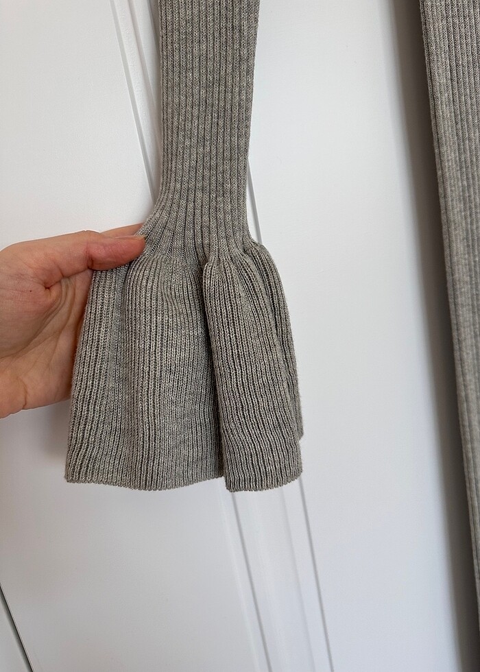 Uzun triko elbise - Görsel 3