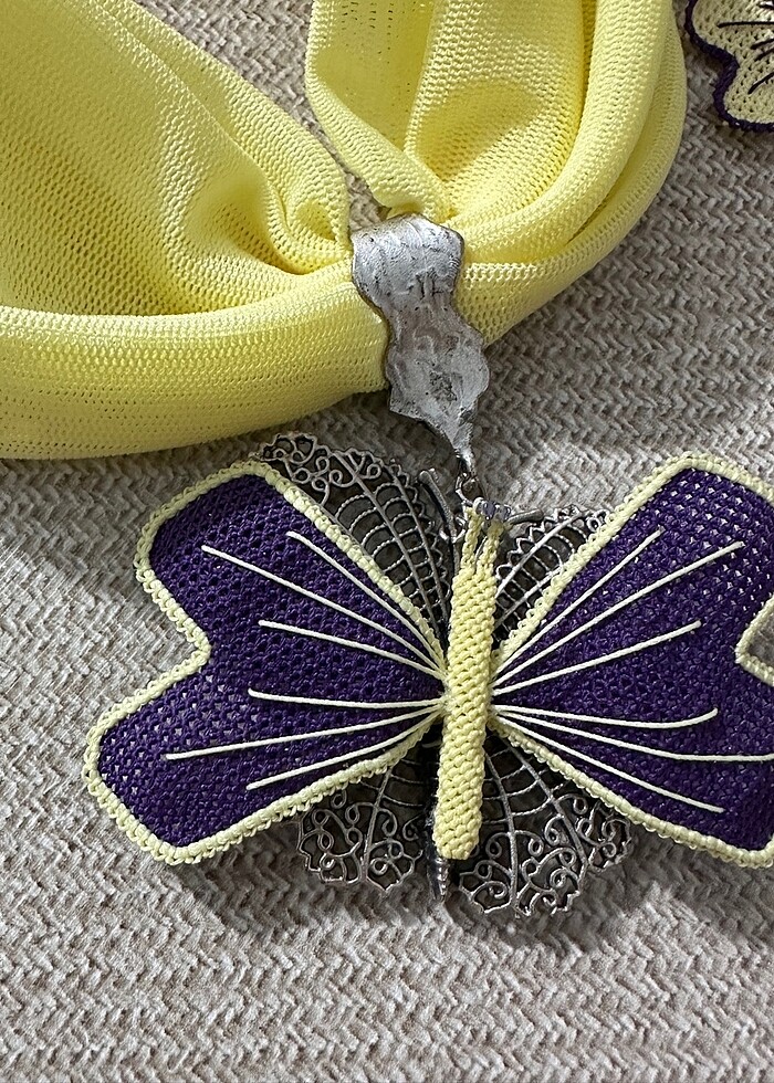 El yapımı kolye küpe takımı - Görsel 2