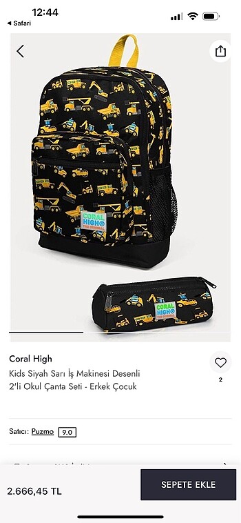 Coral high sırt çantası