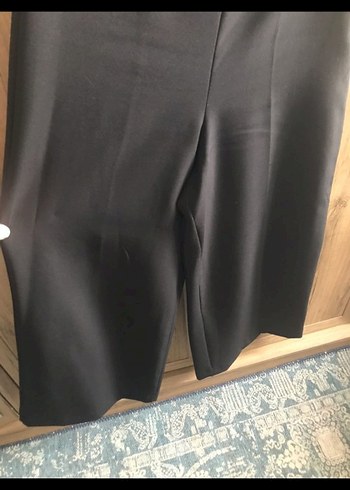 Bol Paça Yüksek Bel Kadın Kumaş Pantolon - Görsel 4