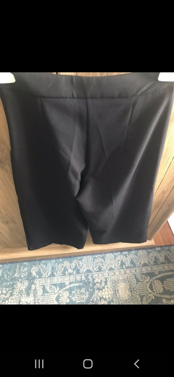 Bol Paça Yüksek Bel Kadın Kumaş Pantolon - Görsel 5