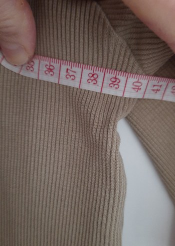 Bej Fırfırlı Uzun Kollu Hırka - Görsel 4