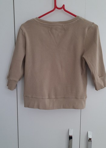 Bej Fırfırlı Uzun Kollu Hırka - Görsel 2