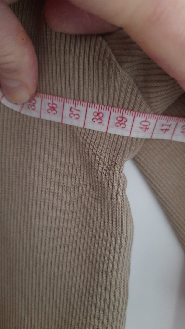 Bej Fırfırlı Uzun Kollu Hırka - Görsel 4