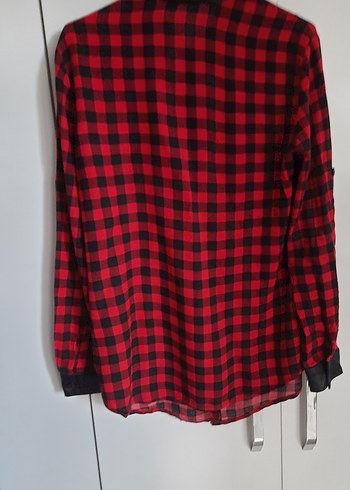 Düğmeli Uzun Kollu Kadın Gömlek - Görsel 8