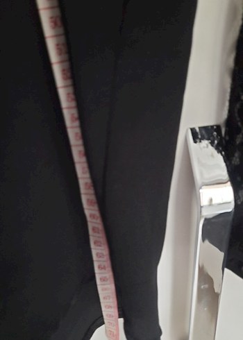 Siyah Dantel Detaylı V Yaka Uzun Kollu Bluz - Görsel 8