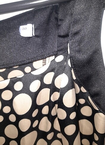 Puantiyeli şık elbise - Görsel 6