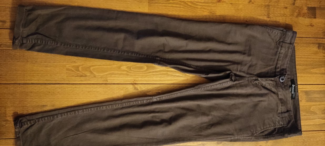 Stradivarius Koyu Kahverengi Kanvas Pantolon — görsel 4/5