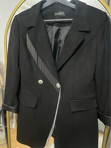 s Beden Siyah blazer ceket