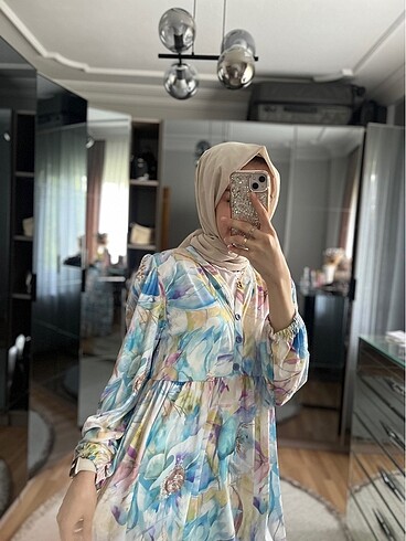 Zara Desenli elbise