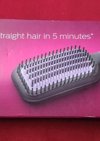 Mor ve Gri Saç Düzleştirici Fırça - Görsel 2