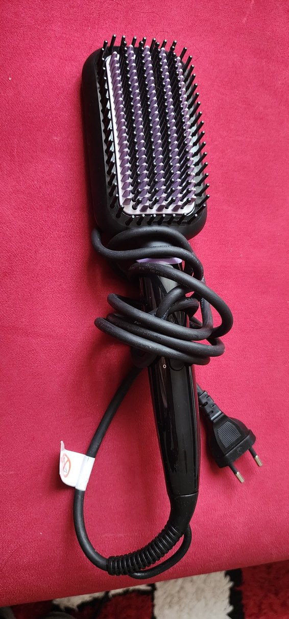 Mor ve Gri Saç Düzleştirici Fırça - Görsel 3