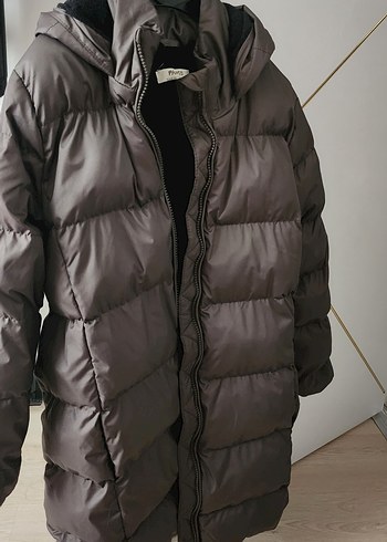 Kahverengi kı çocuk Kışlık Mont - Görsel 5