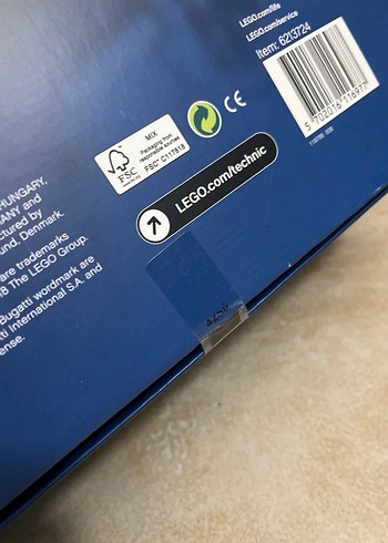 LEGO Technic Bugatti Chiron Modeli Mavi Renk - Görsel 3