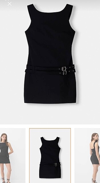 Bershka Bershka kemerli elbise