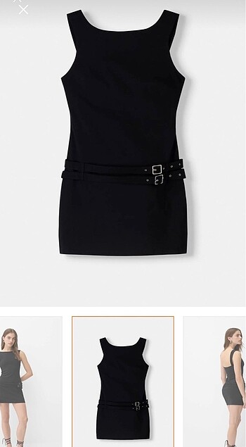 s Beden Bershka kemerli elbise