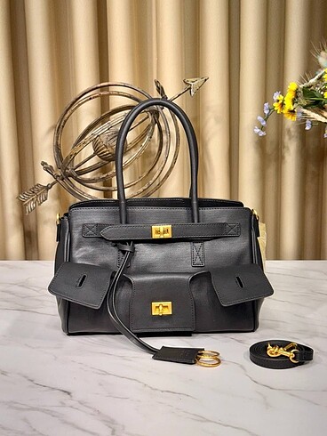  Beden siyah Renk Balenciaga kol çantası