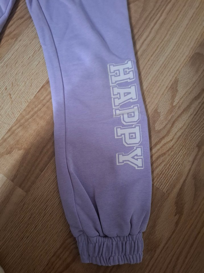 Mor Baskılı Kız Eşofman Altı - Görsel 4