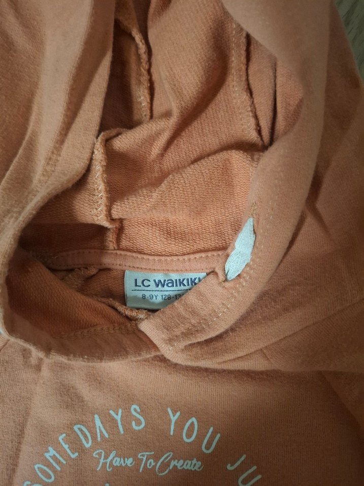 Kız Çocuk Kapüşonlu Fermuarlı Sweatshirt.8-9 yaş - Görsel 3