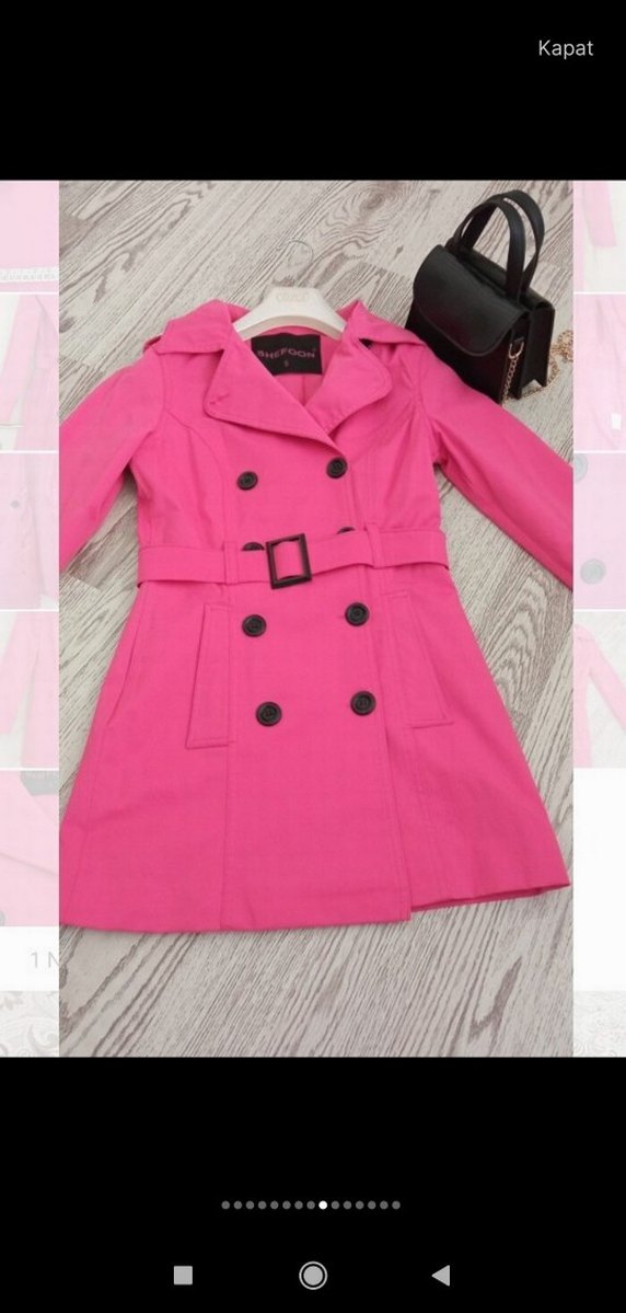 trençkot kaban mont ceket - Görsel 3