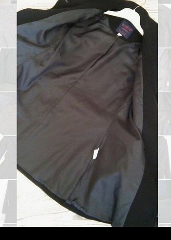 Siyah Kuşaklı Kadın Kaban - Görsel 7