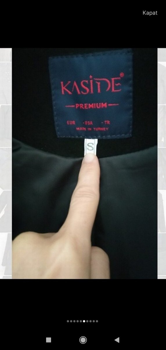 Siyah Kuşaklı Kadın Kaban - Görsel 4