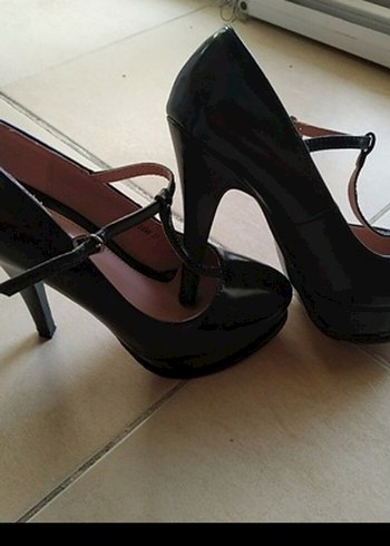 Siyah Gotik Platform Topuklu Kadın Ayakkabı - Görsel 3