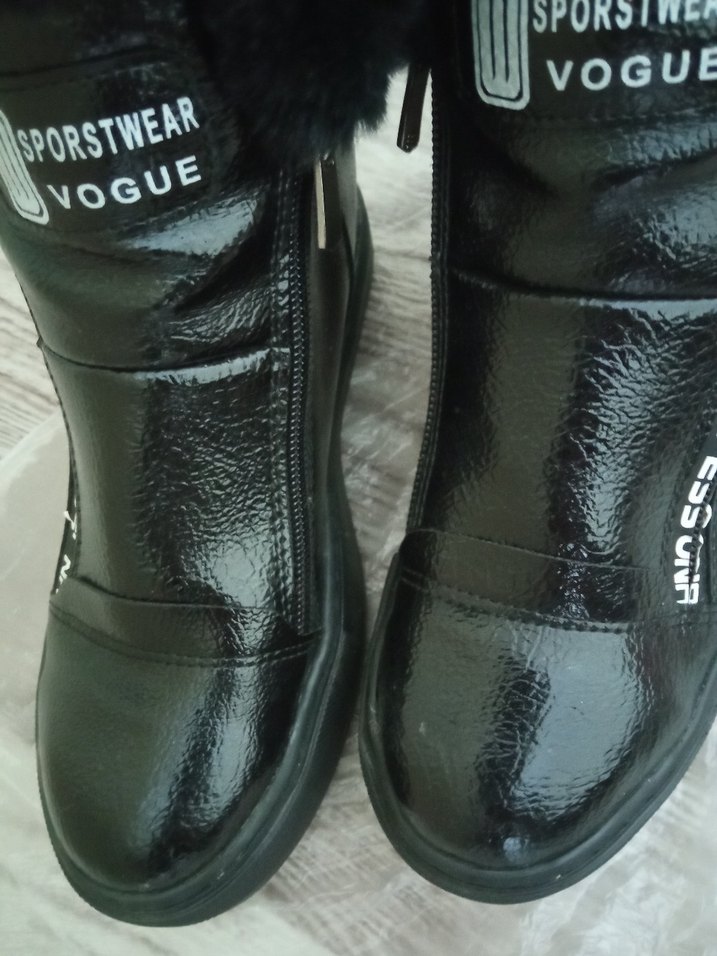 Siyah Deri Kürklü Biker Kadın Bot - Görsel 4